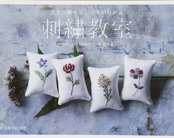 EMBROIDERY Lesson for Beginners - Japanese Craft Book