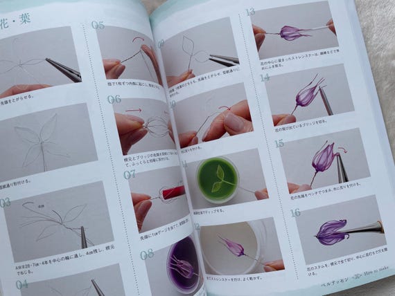 Liquid Plastic Dip Flower Seasonal Flowers Book - Japanese Craft