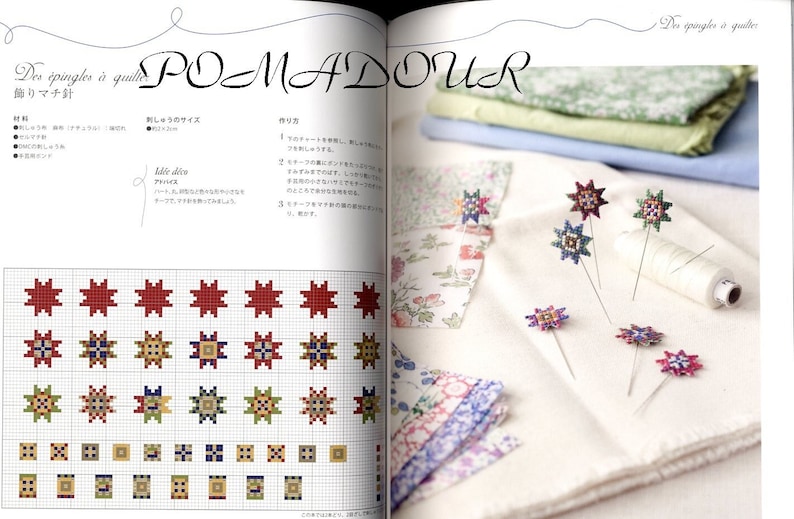 CROSS STITCH Items at handicraft shop in Paris Ma Mercerie Au Point De Croix Japanese Version Japanese Craft Book image 4