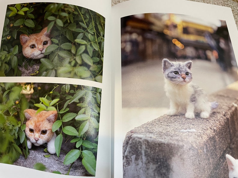 I LOVE to make them mine Needle Felt Realistic KITTENS and CATS Japanese Craft Book image 4