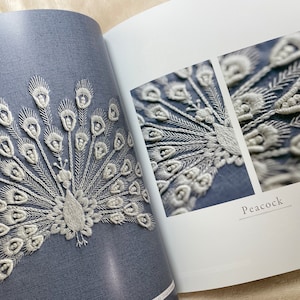 WHITE Work Embroidery Japanese Craft Book image 9