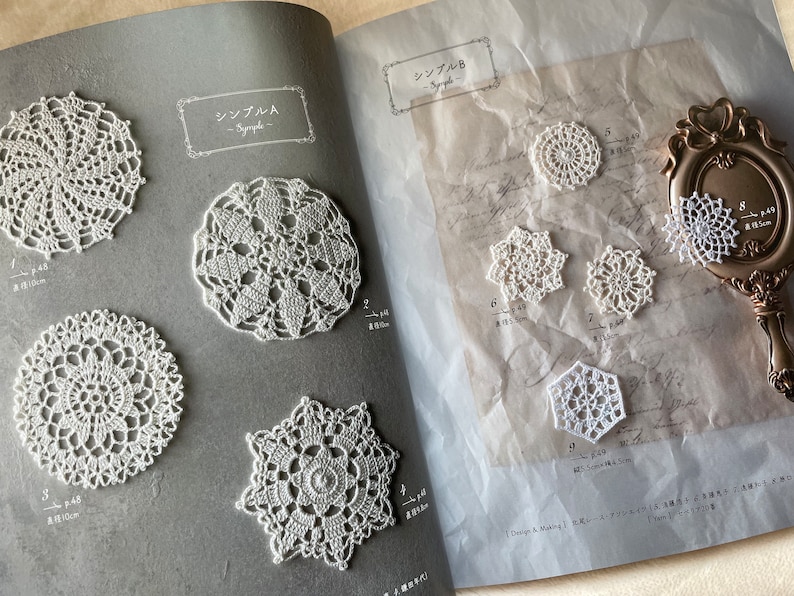 Crochet Lace Motifs 100 Japanese Craft Book image 3