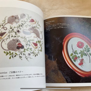 EMBROIDERY Garden of Flowers and Animals by Mayuka Morimoto Japanese Craft Book image 3