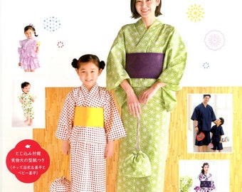 Yukata en Jinbei Kimono voor iedereen in het gezin - Japans patroonboek