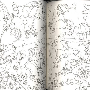 Animal's Fantasy Season Coloring Book Japanese Coloring - Etsy