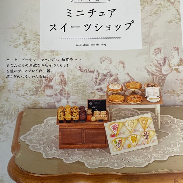 Miniature Sweets Shop with Polymer Clay - Japanese Craft Book