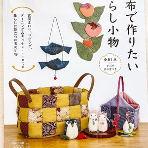 EVERYDAY Cute Items made with Traditional Japanese Fabrics - Japanese Craft Book