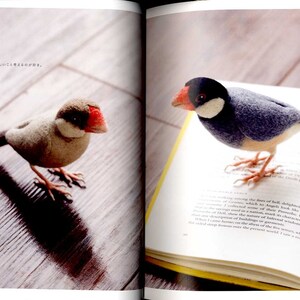 NEEDLE FELT Wool Cute and Realistic Birds Japanese Craft Book image 2