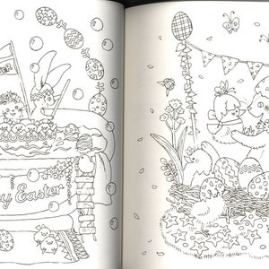Animal's Fantasy Season Coloring Book Japanese Coloring - Etsy