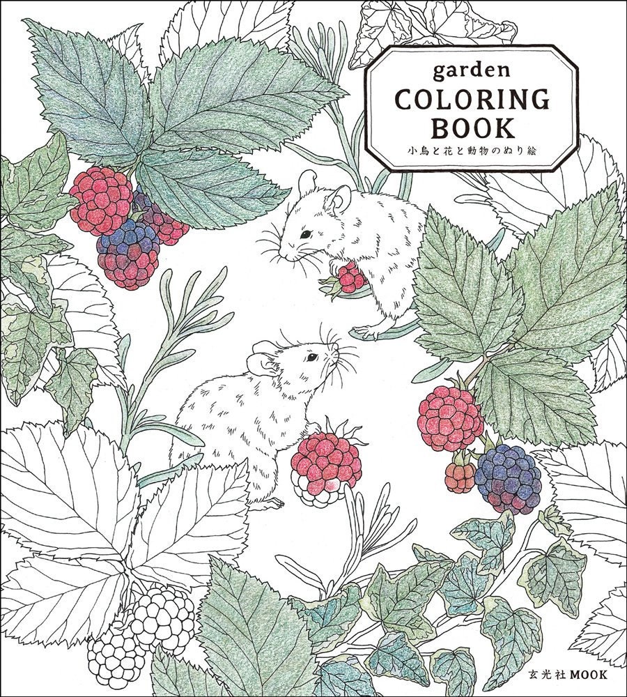 garden coloring book japanese coloring book np etsy