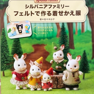 Sylvanian Families and Calico Critters Felt Dresses and Accessories - Japanese Craft Book