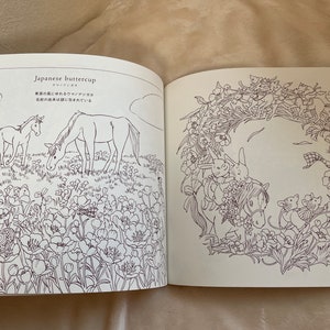 Seasonal Wreaths of plants and friends Japanese Coloring Book image 8