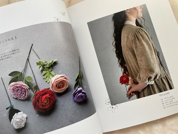 Pieni Sieni's Felt Flowers 101 - Japanese Craft Book - Etsy