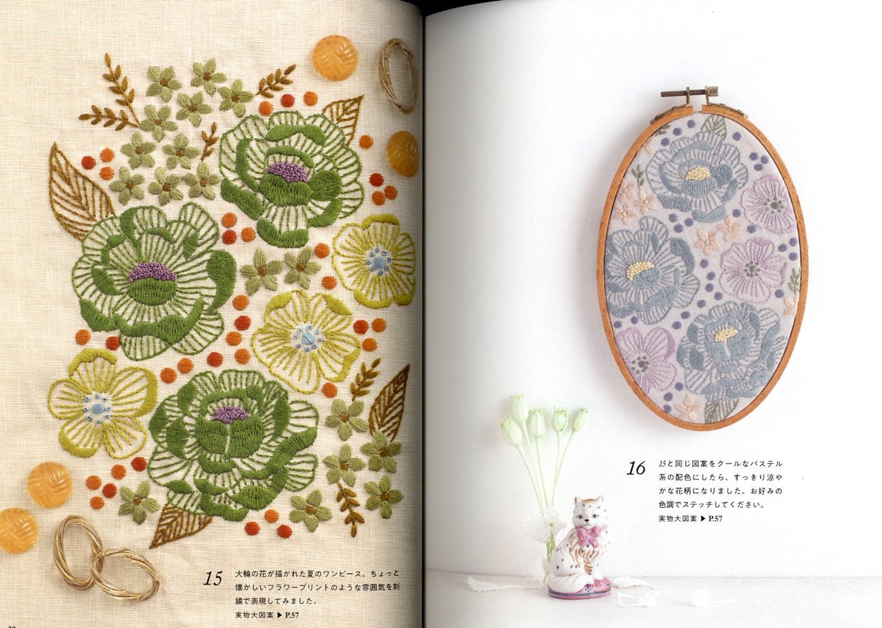 Botanical Pattern Embroidery By Alice Makabe Japanese Craft Etsy Finland Botanical Pattern Embroidery By Alice Makabe Japanese Craft Etsy Finland