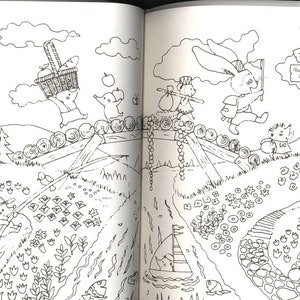 Animal's Fantasy Season Coloring Book Japanese Coloring - Etsy