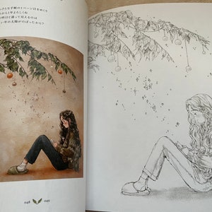 FOREST Girl’s Coloring Book Vol 2 My Own Time - Japanese Coloring Book (NP) image 4