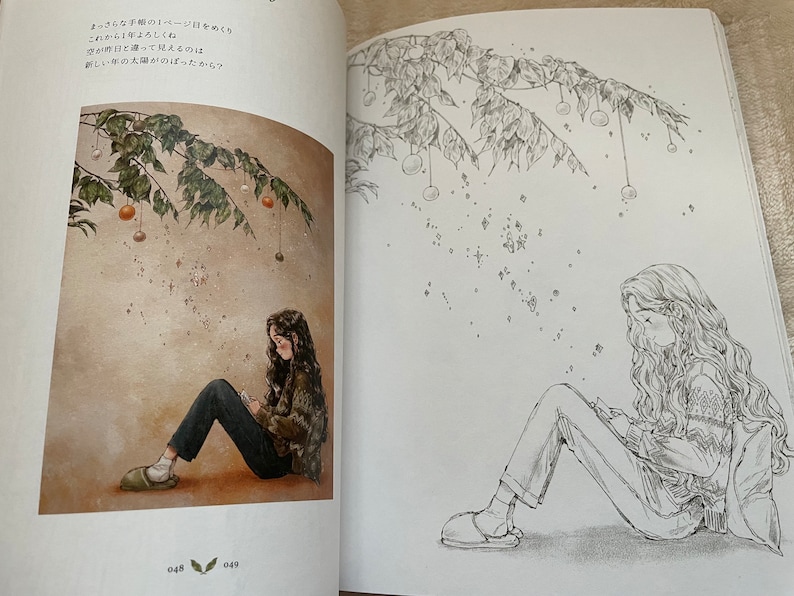 FOREST Girl’s Coloring Book Vol 2 My Own Time - Japanese Coloring Book (NP) image 4