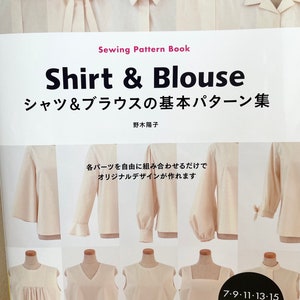 Sewing Pattern Book Shirt and Blouse - Japanese Craft Pattern Book