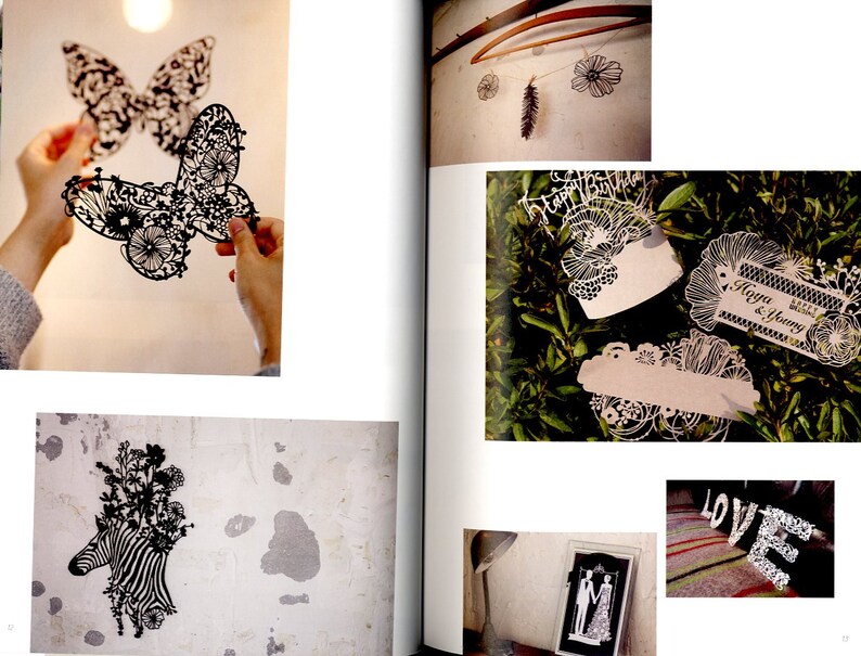 Flower Party Paper Cutting Kirigami Arts Japanese Craft Book Etsy