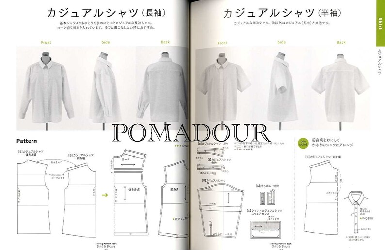 Sewing Pattern Book Shirt and Blouse Japanese Craft Pattern Etsy