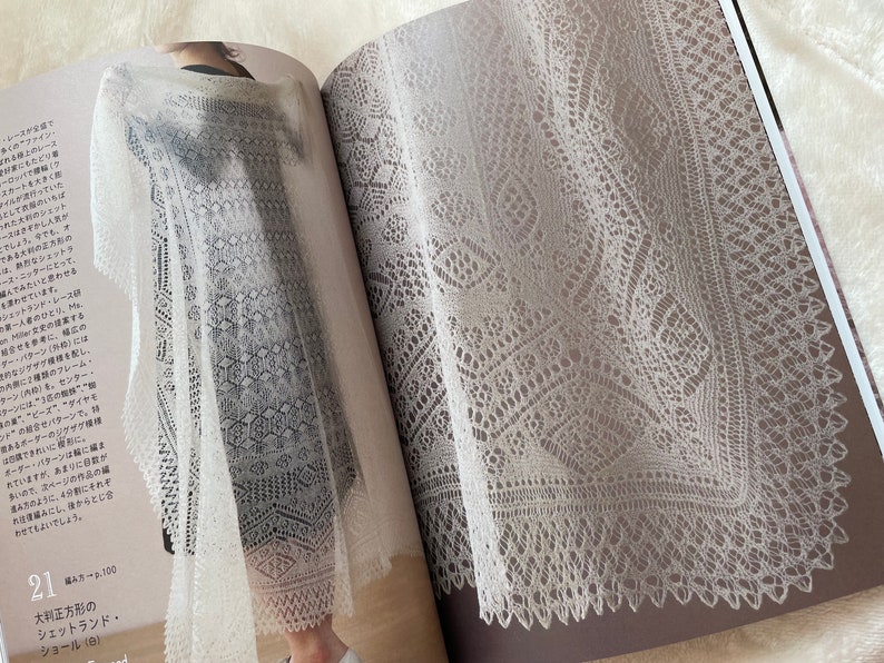 Shetland Knitting Lace by Toshiyuki Shimada Japanese Craft Book MM image 9