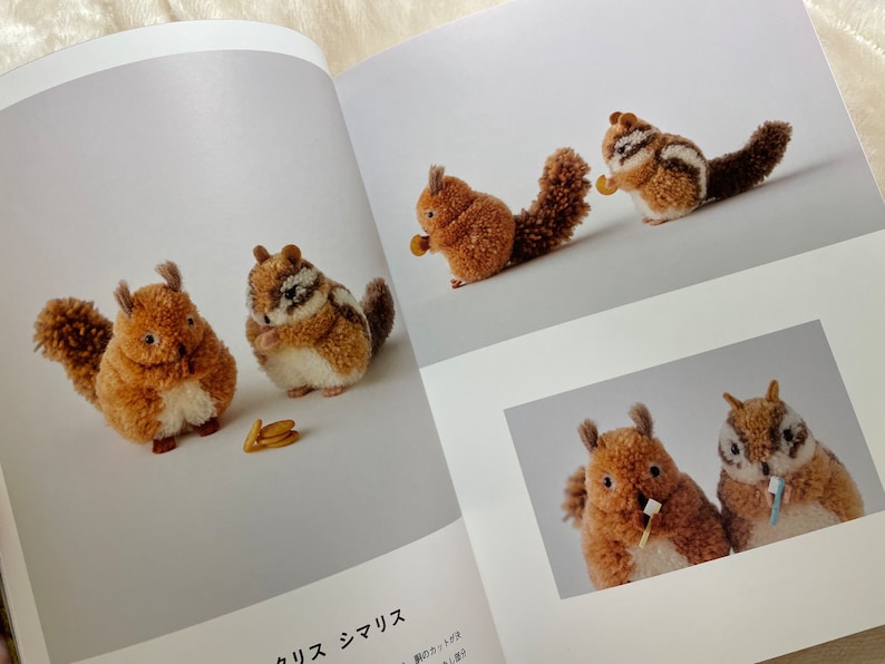 Nuigurumi Stuffed Animal Pom Pom ANIMALS by Trikotri Japanese Craft Book image 4