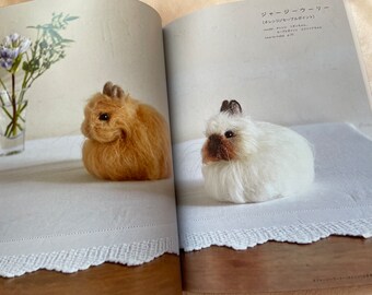 Realistic FELT Wool Cute Rabbits - Japanese Craft Book - Etsy