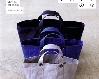 CANVAS Fabric Bags - Japanese Craft Book