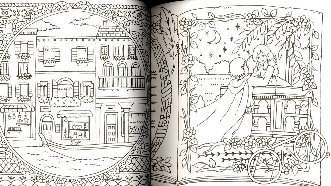 Eriy's World Heritage Coloring Book Japanese Coloring - Etsy