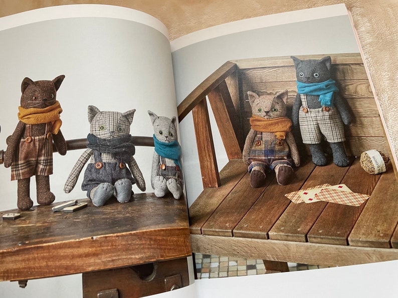 DRESS Up Stuffed Animal Cats Japanese Craft Book image 8