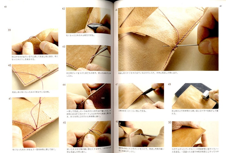 Hand Sewing Leather Craft Items Book Japanese Craft Book Etsy