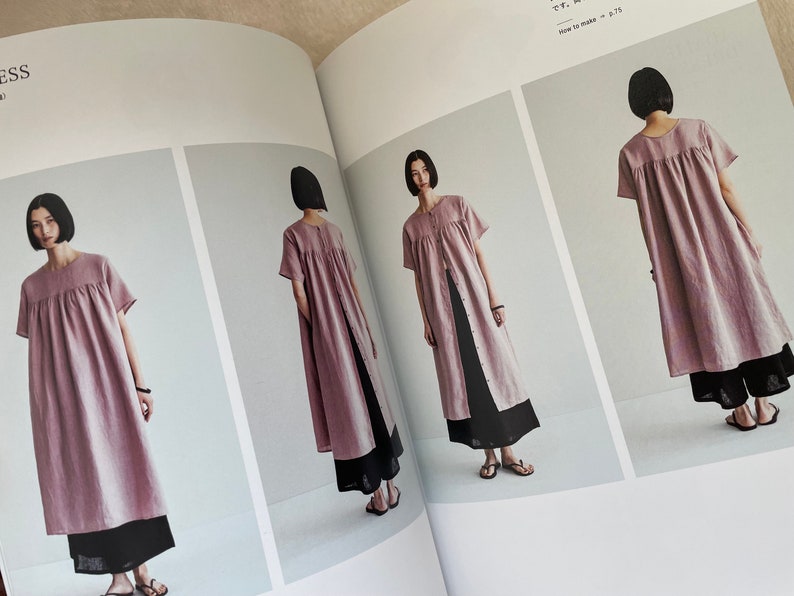 Clothings from Fog Linen Work Japanese Dress Pattern Book image 10