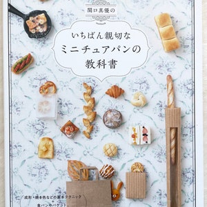 Polymer Clay Miniature Bread Textbook - Japanese Craft Book