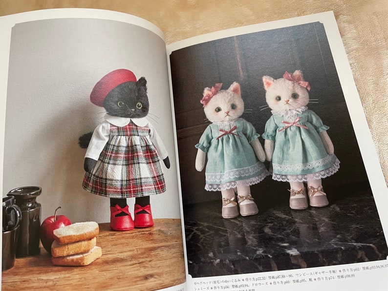 DRESS Up Stuffed Animal Cats Japanese Craft Book image 5