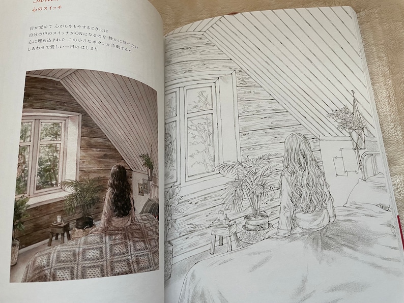 FOREST Girl’s Coloring Book Vol 2 My Own Time - Japanese Coloring Book (NP) image 8