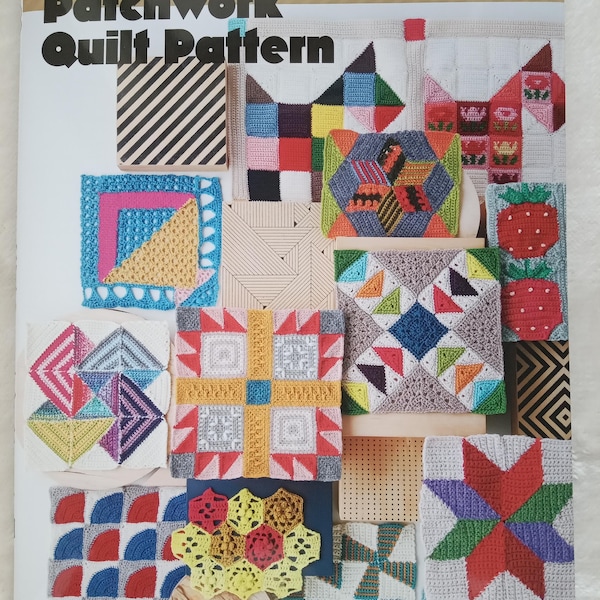 Crochet Patchwork Quilt Patterns - Japanese Craft Book