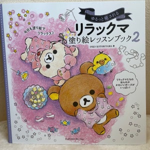 Rilakkuma Coloring Lesson Book Vol 2  - Japanese Coloring Book