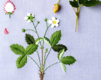 Kazuko Aoki Embroidered Garden Flowers - Japanese Craft Book MM