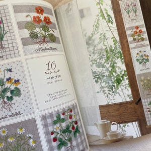 Herb Embroidery on Linen Vol 1 Japanese Craft Book image 3