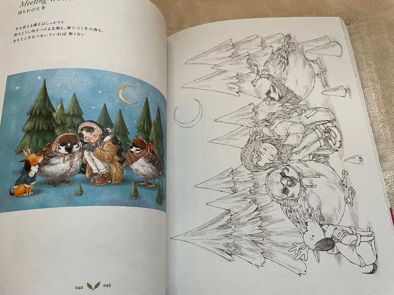 FOREST Girl’s Coloring Book Vol 2 My Own Time - Japanese Coloring Book (NP) image 3