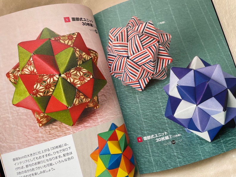 38 Modular Origami Making Book - Japanese Craft Book image 6