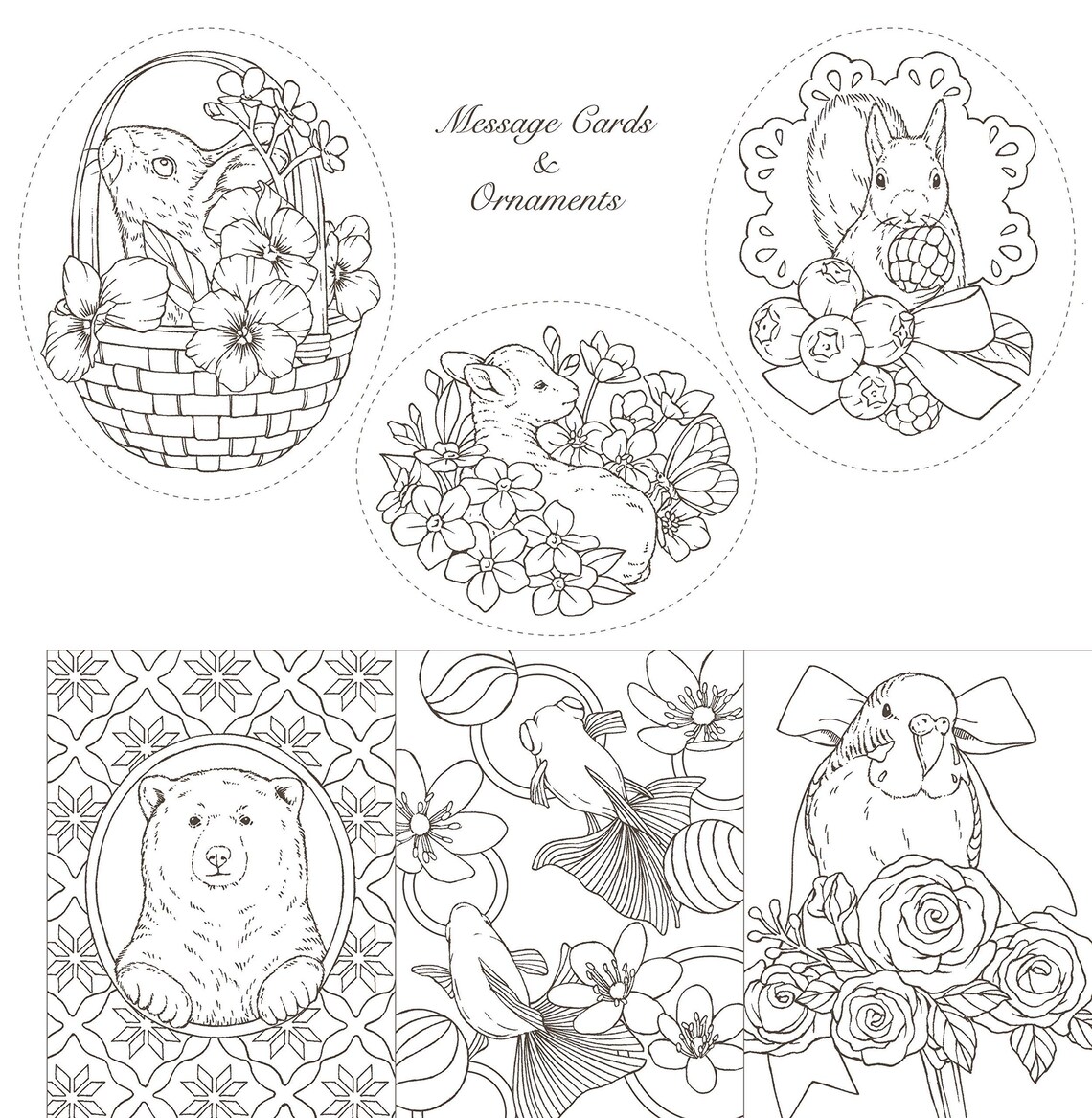 Download Symphony of Cute Animals Japanese Coloring Book by Kanoko ...