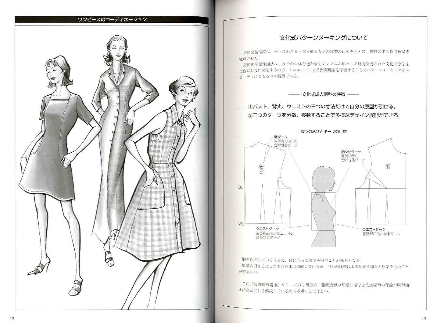 Blouses And Dresses Bunka Fashion Series Garment Design Text Etsy