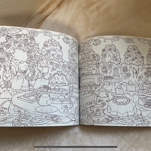 Friendly Little Squirrels and the Residents of Antique Town Coloring Book Japanese Coloring Book image 9