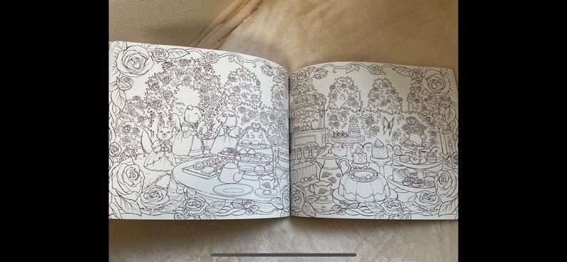 Friendly Little Squirrels and the Residents of Antique Town Coloring Book Japanese Coloring Book image 9