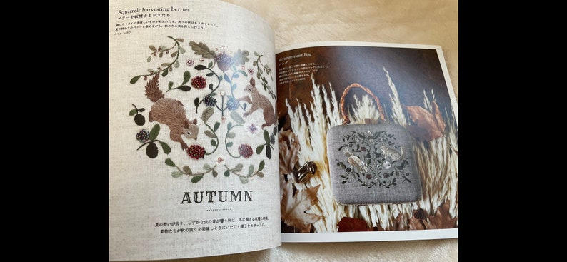 EMBROIDERY Garden of Flowers and Animals by Mayuka Morimoto Japanese Craft Book image 7