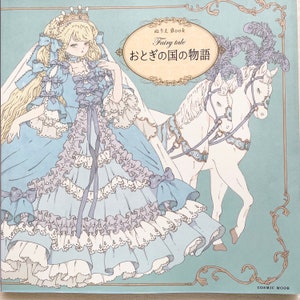 Livre de coloriage conte de fées - livre de coloriage japonais