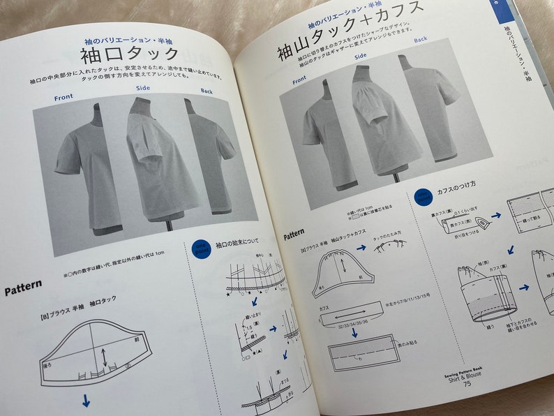 Sewing Pattern Book Shirt and Blouse - Japanese Craft Pattern Book - Etsy