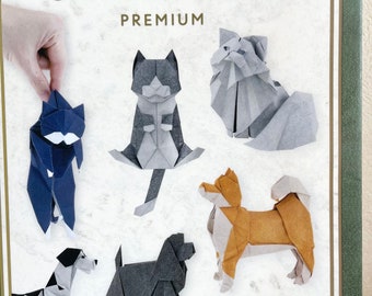 Origami Katzen und Hunde Premium - Japanisches Bastelbuch