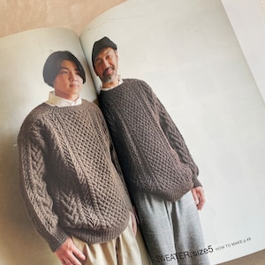 ARAN Knit Clothes that you love in your lifetime Japanese Craft Book image 6